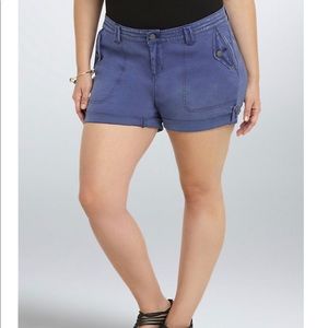 Torrid Navy Blue Military Shorts